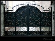 ворота красивые кованые откатные и распашные