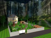 Ландшафтный дизайн 3D визуализация объектов