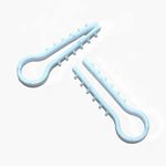 Дюбель Ёлочка (зажим),  для круглого и плоского кабеля