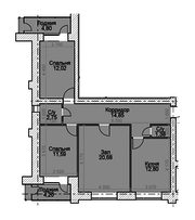 3 комнатная квартира,  80 кв м,  Сейфуллина-Бейсекова,  1100 у.е.