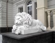 садовые скульптуры ландшафтный дизайн гипсовая лепка фонтан лев