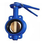 Затворы поворотные дисковые межфланцевые ручные 