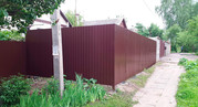 Монтаж забора из проф. листа