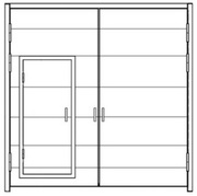 Ворота стальные наружные ВР 36х36-ухл1,  серия 1.435.9-17