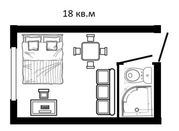 Продам 1-комн. квартиру 18 кв.м за  9 239 000 тенге